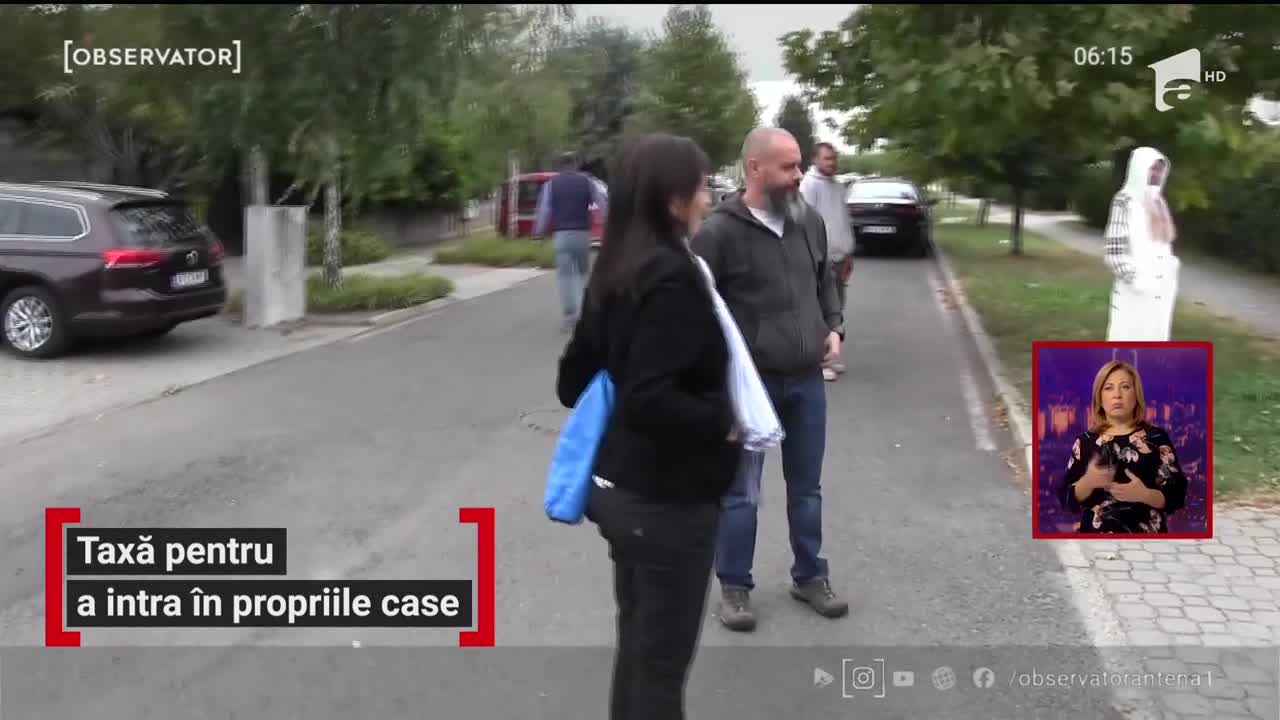 Taxă pentru a intra &icirc;n propriile case, &icirc;ntr-un cartier rezidenţial din Arad