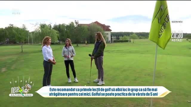Prima fetiță campioană de golf, &icirc;n direct, la Neatza