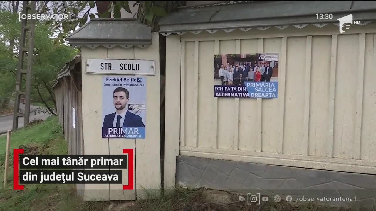 Ezekiel Belţic, cel mai t&acirc;năr primar din județul Suceava