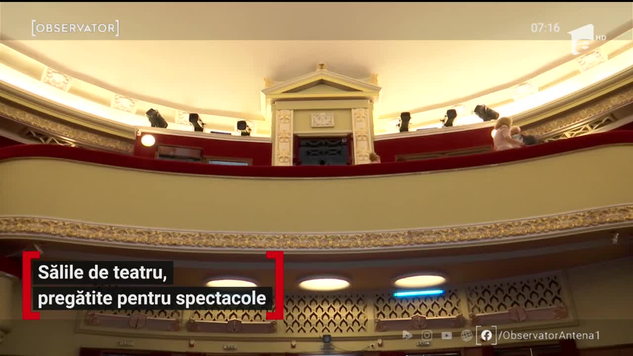 Sălile de teatru, pregătite pentru spectacole