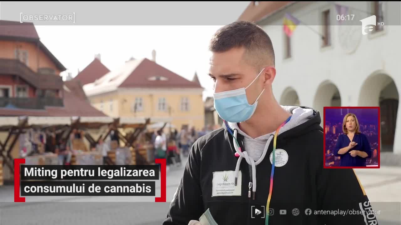 Miting pentru legalizarea  consumului de cannabis, &icirc;n Sibiu