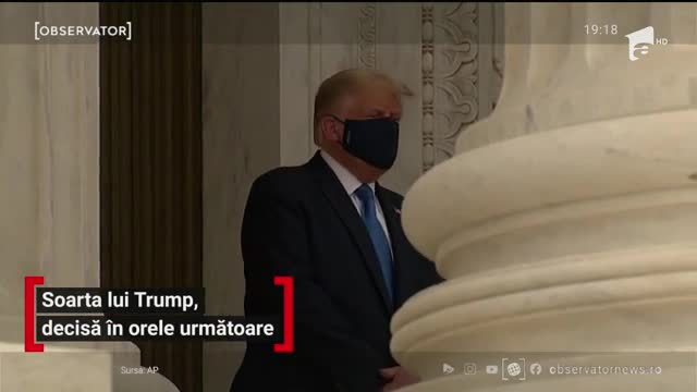 Donald Trump a plecat din spital la plimbare. Preşedintele Americii a vrut doar să-şi salute susţinătorii din coloana oficială, apoi s-a &icirc;ntors