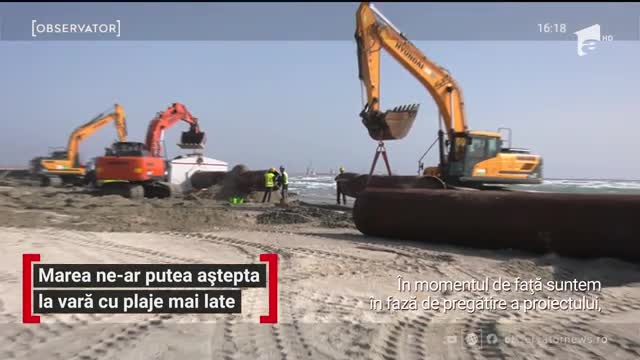 Veşti bune pentru turiştii care preferă sudul litoralului. &Icirc;ncepe a doua etapă de re&icirc;nisipare