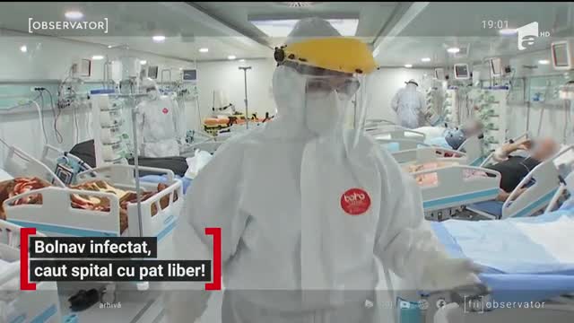 Rom&acirc;nia a depăşit pragul critic de 3.000 de infectări &icirc;ntr-o zi. Nu mai sunt paturi la Terapie Intensivă, se eliberează doar c&acirc;nd moare un pacient