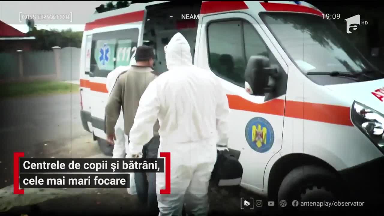 Centrele de copii și bătr&acirc;ni, cele mai mari focare