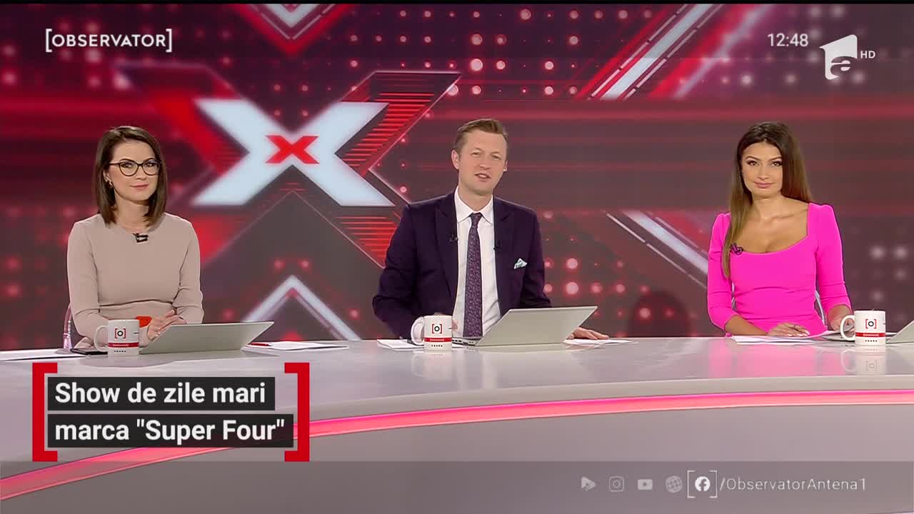 Show de zile mari marca &bdquo;Super Four&rdquo;, pe scena X Factor