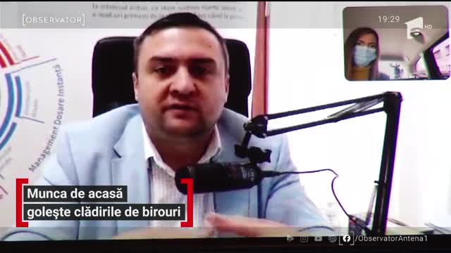 Munca de acasă golește clădirile de birouri