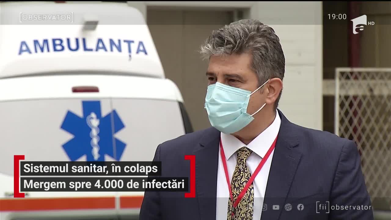 Sistemul sanitar, &icirc;n colaps. Mergem spre 4.000 de infectări