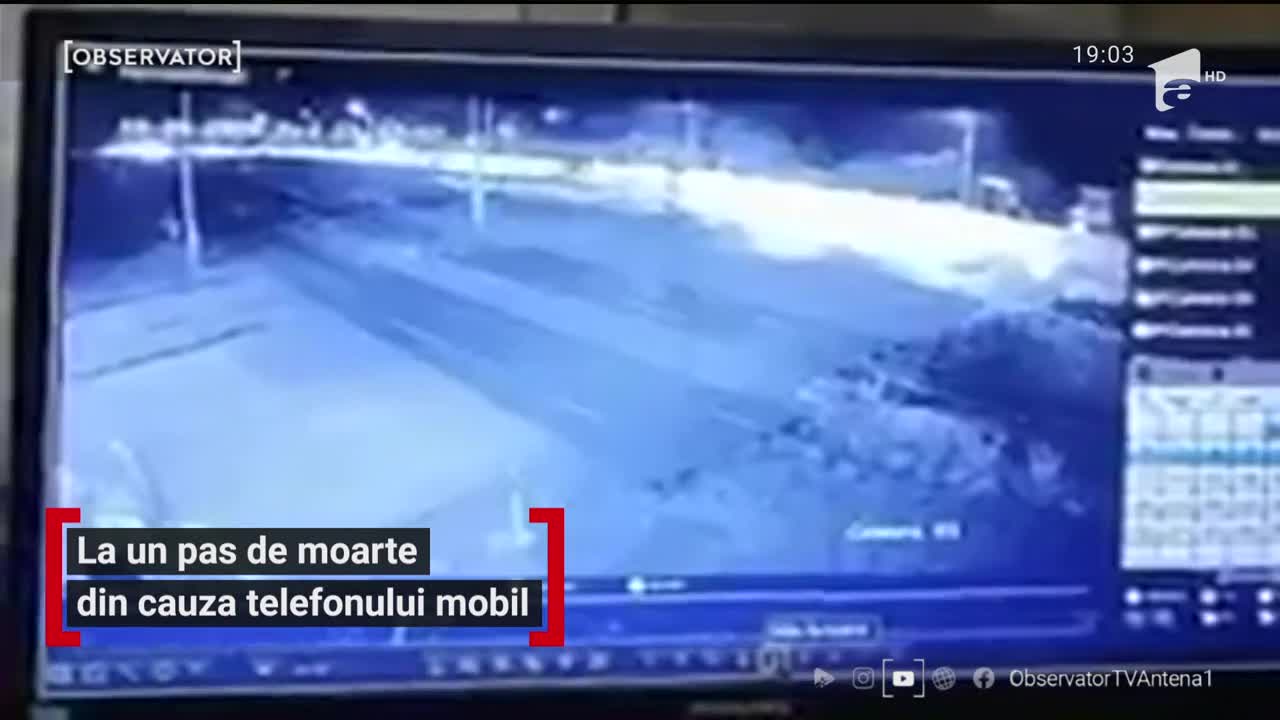 La un pas de moarte din cauza telefonului mobil