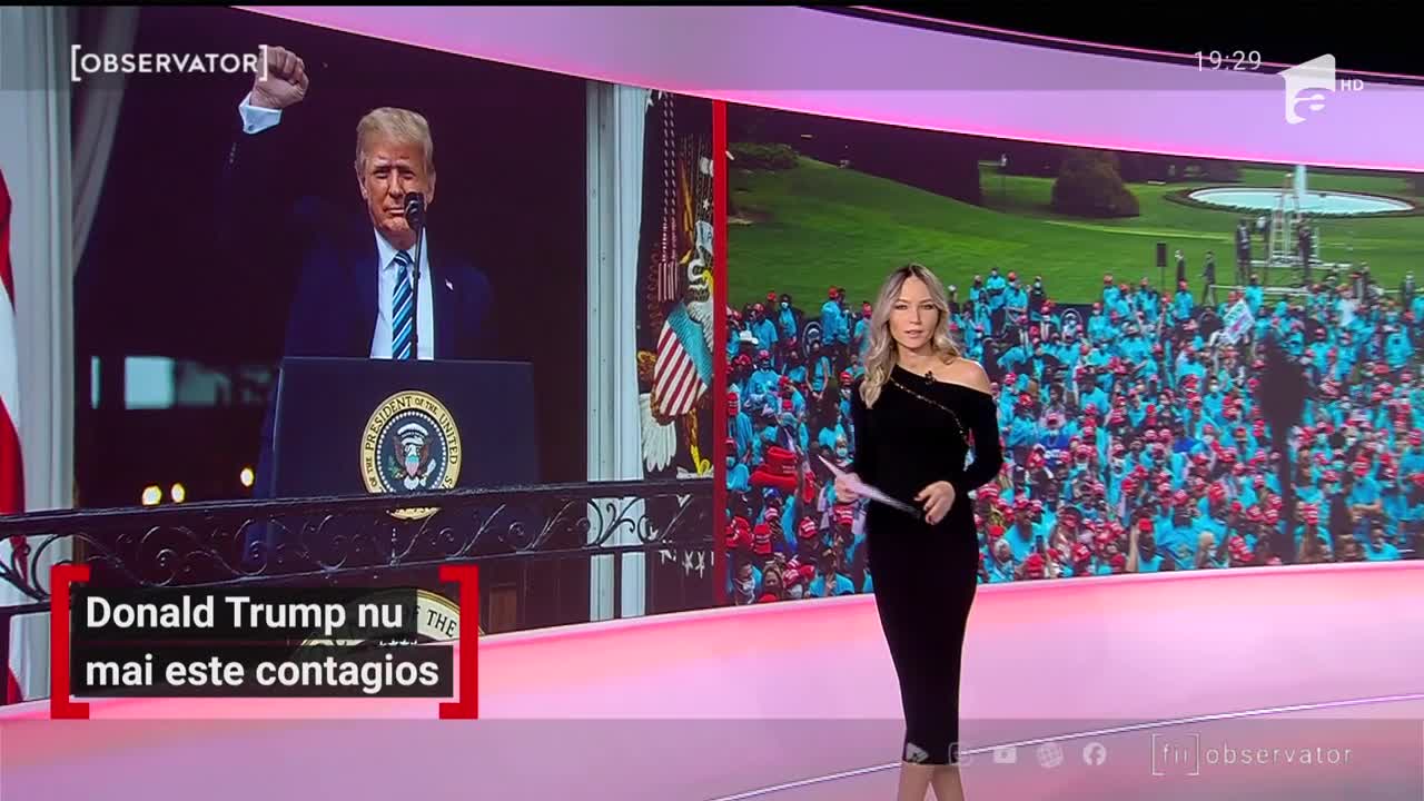 Donald Trump nu mai este contagios