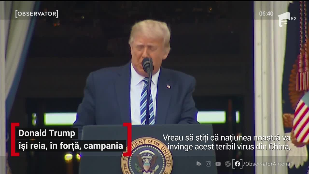 Donald Trump şi-a reluat campania electorală