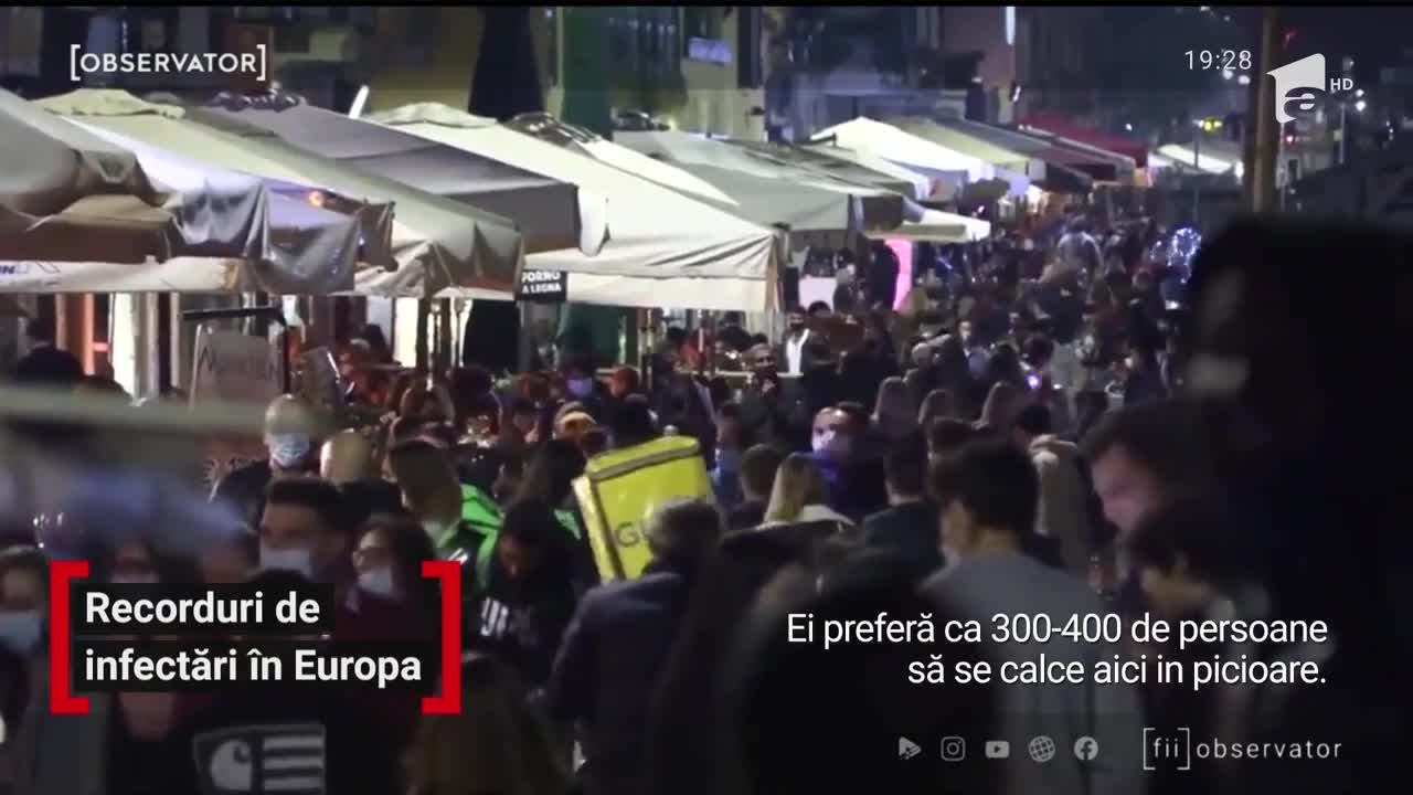 Record de infectări cu SARS Cov2 &icirc;n Europa