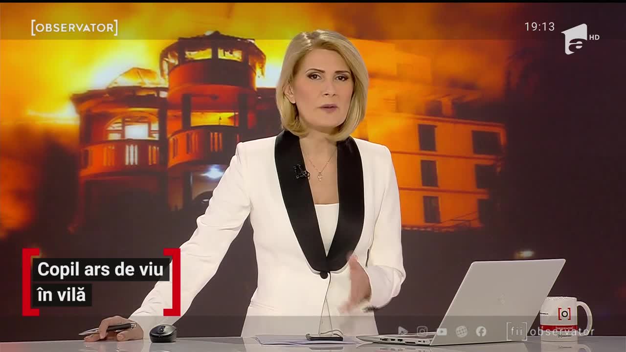 Copil ars de viu &icirc;n vila mistuită de flăcări