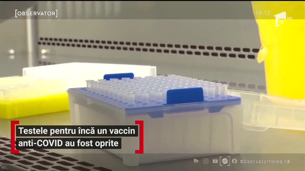 Testele pentru &icirc;ncă un vaccin anti-COVID au fost oprite