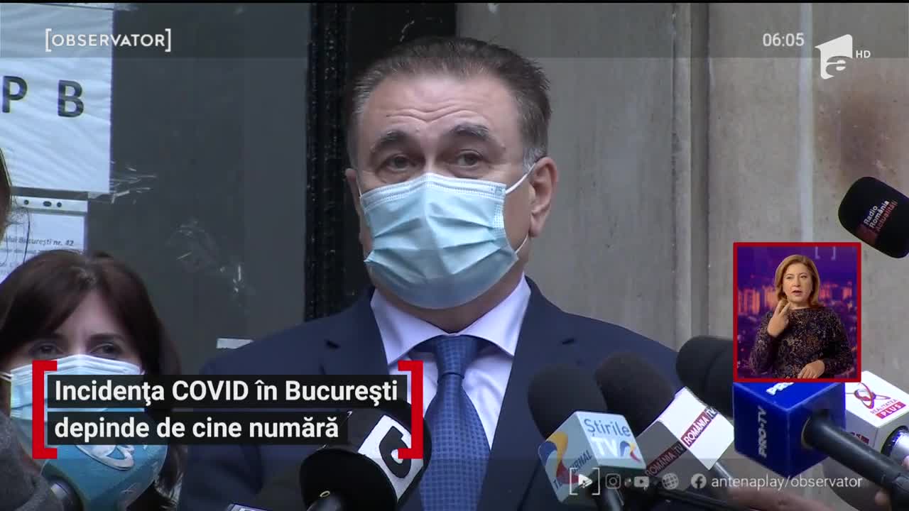 Incidența COVID &icirc;n București depinde de cine numără