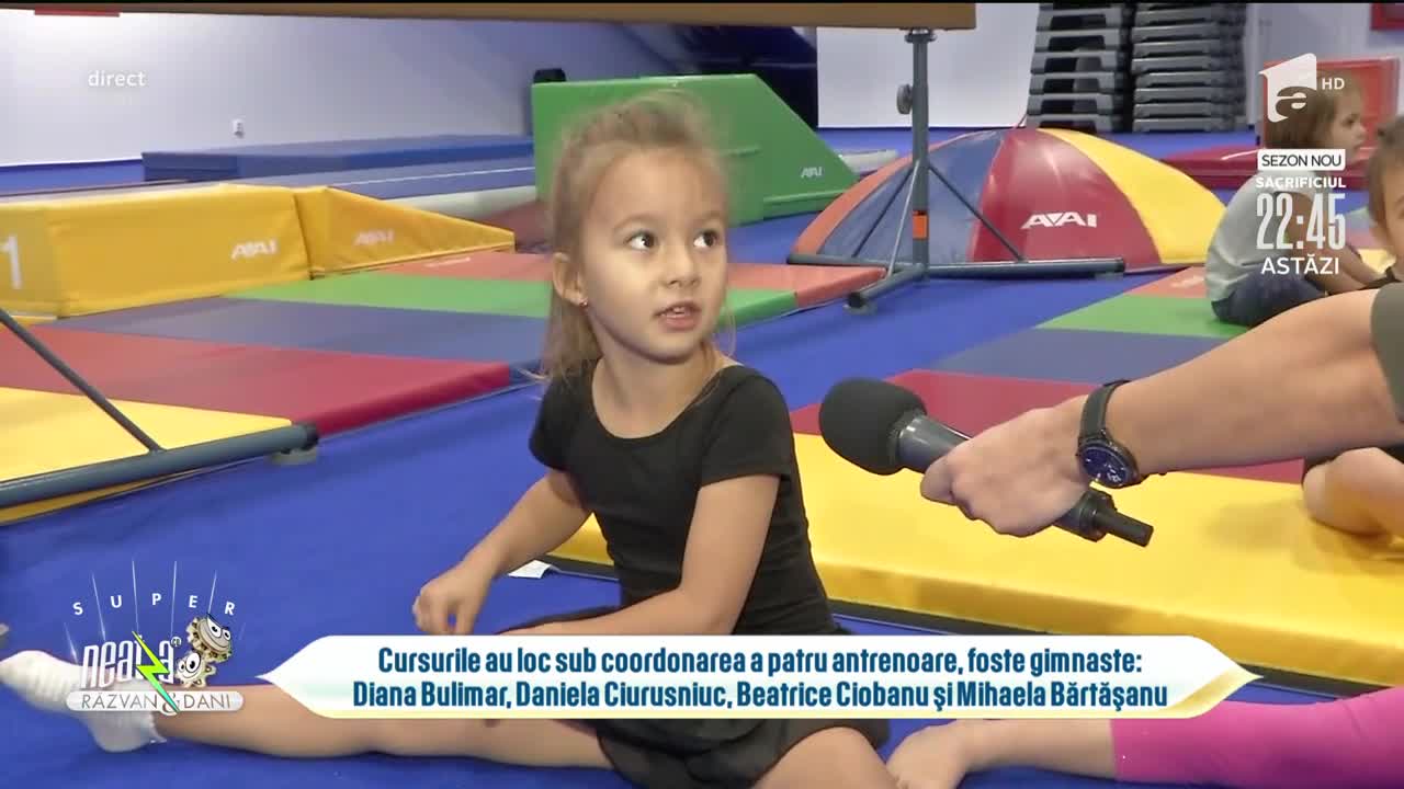 Gimnastică pentru copii cu Diana Bulimar, &icirc;n direct la Neatza cu Răzvan și Dani