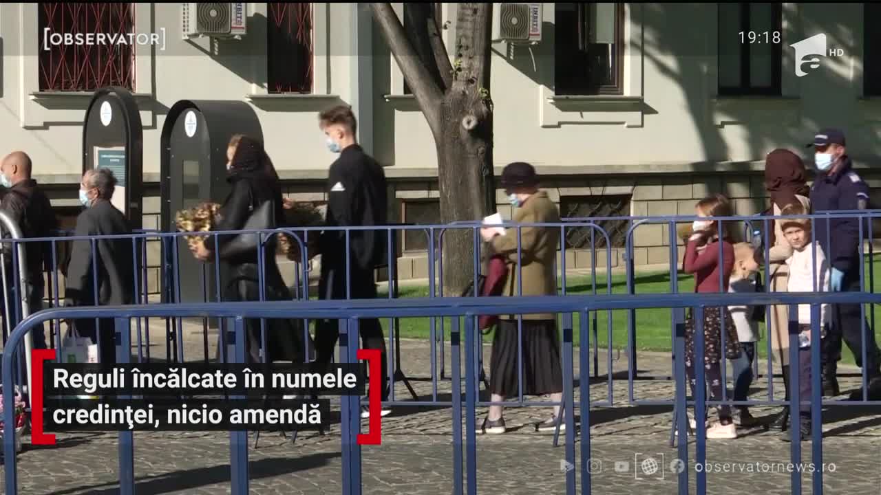 Cu scandal şi &icirc;ncălcarea legii, dar fără amenzi, la Sf&acirc;nta Parascheva de la Iaşi