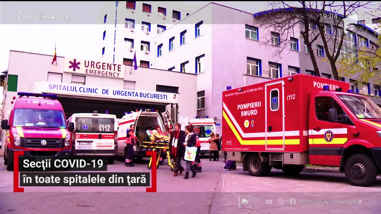 Toate spitalele din Bucureşti vor primii bolnavi diagnosticaţi cu COVID-19