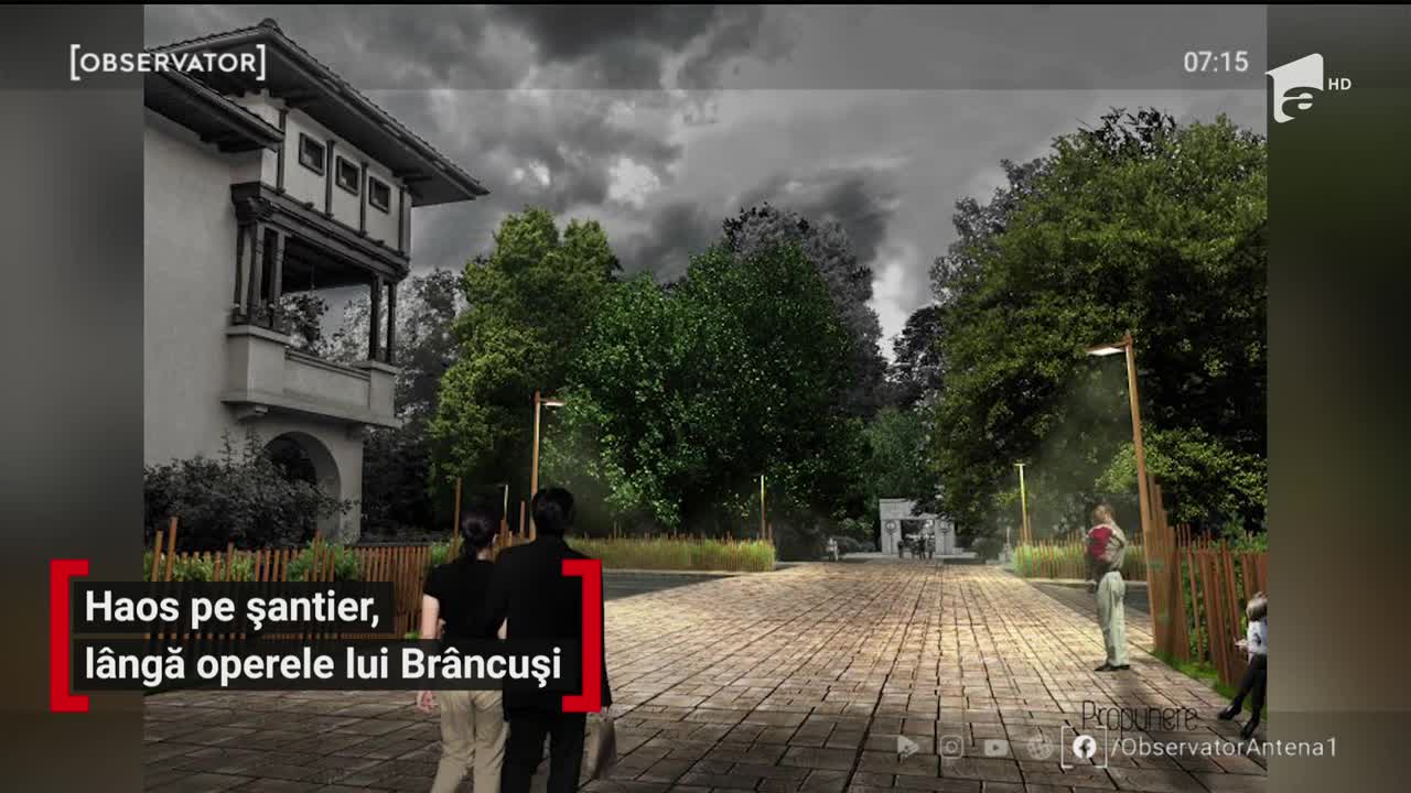 Haos pe șantier, l&acirc;ngă operele lui Br&acirc;ncuși
