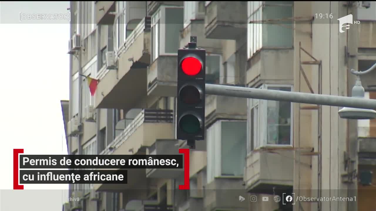 Permis de conducere romanesc, cu influențe africane