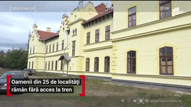 Oamenii din 25 de localități răm&acirc;n fără acces la tren