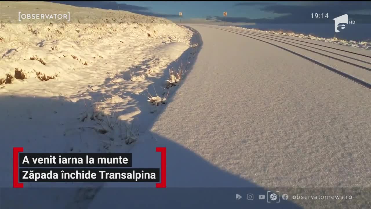 Zăpada &icirc;nchide Transalpina