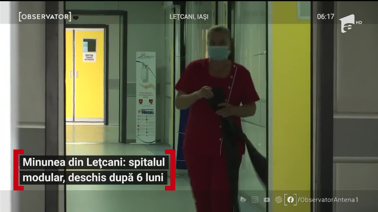 Spitalul modular din Leţcani, Iaşi, a devenit funcţional