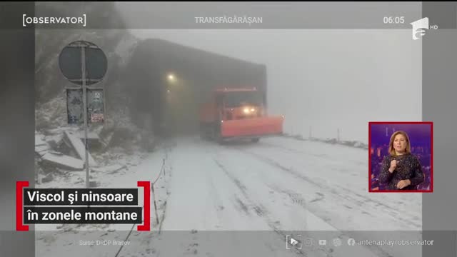 S-a instalat iarna la munte. Transalpina și Transfagarasanul au &icirc;nghețat