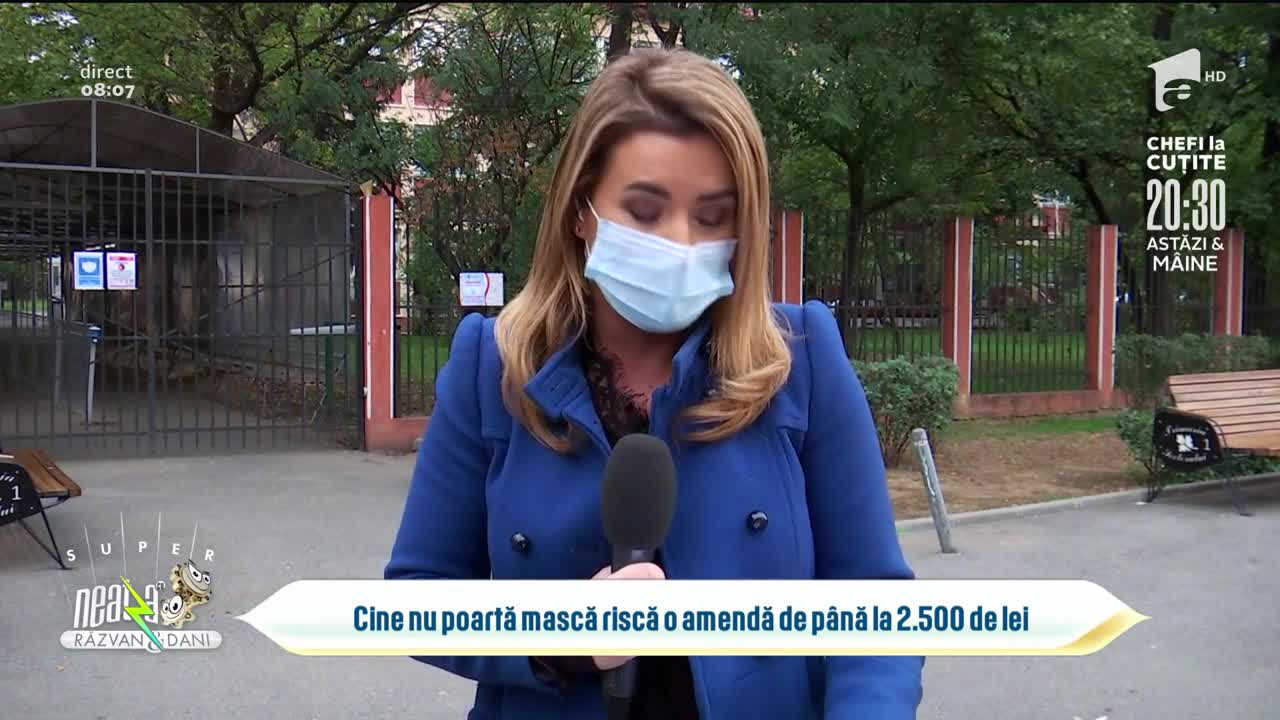 Masca de protecție a devenit obligatorie și &icirc;n aer liber! Cine nu o poartă riscă o amendă de p&acirc;nă 2.500 de lei