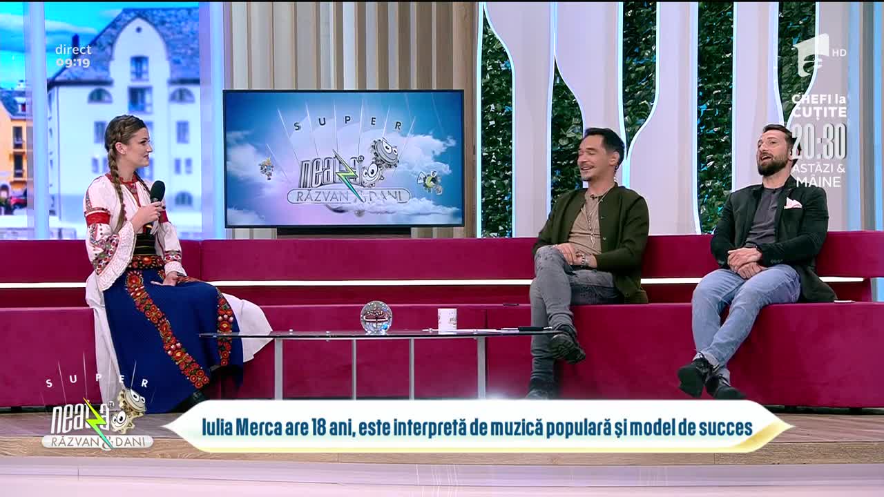 Iulia Merca, model și c&acirc;ntăreață de muzică populară, la Neatza!