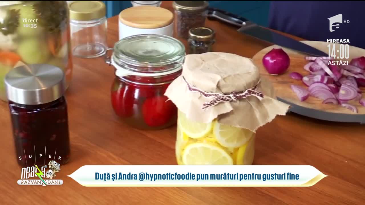Marian Duță pune murături, &icirc;n direct, la Neatza