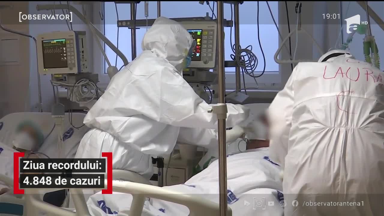 Rom&acirc;nia se apropie de un nou prag de alertă: 5.000 de cazuri noi pe zi! Multe spitale au porţile &icirc;nchise pentru bolnavi