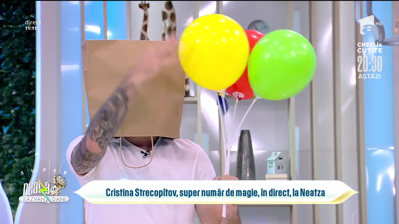 Cristina Strecop&icirc;tov, super număr de magie, &icirc;n direct, la Neatza