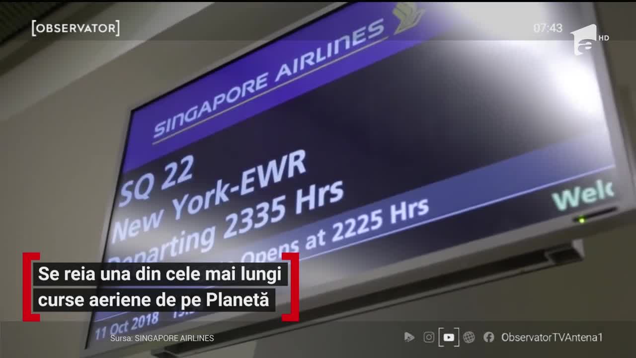 Se reia una din cele mai lungi curse aeriene de pe Planetă