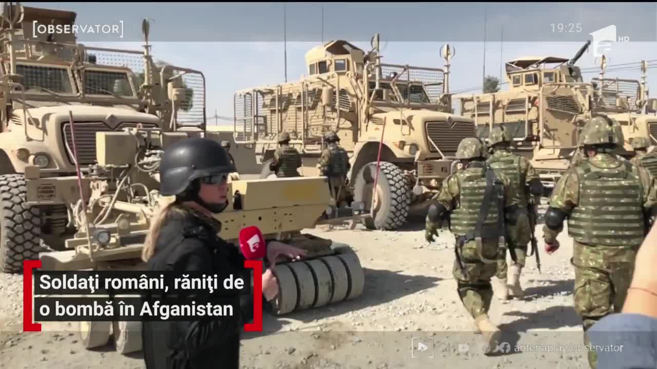 Soldați rom&acirc;ni, răniți de o bombă &icirc;n Afganistan