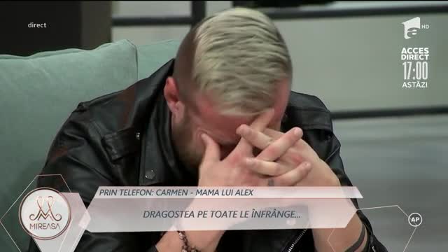 Carmen, mama lui Alex: Te iubesc!