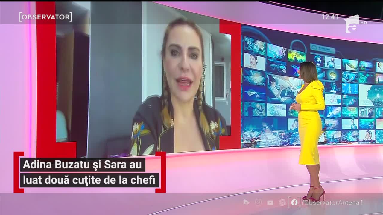 Farfurii stilizate la &bdquo;Chefi la Cuţite. Adina Buzatu și fiica ei au gătit pentru jurați