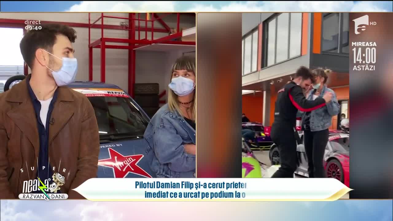 Pilotul Damian Filip, cerere &icirc;n căsătorie pe podiumul de premiere la curse