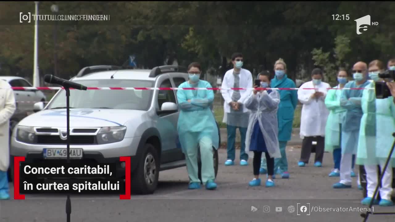 Concert caritabil, &icirc;n curtea Spitalului Fundeni