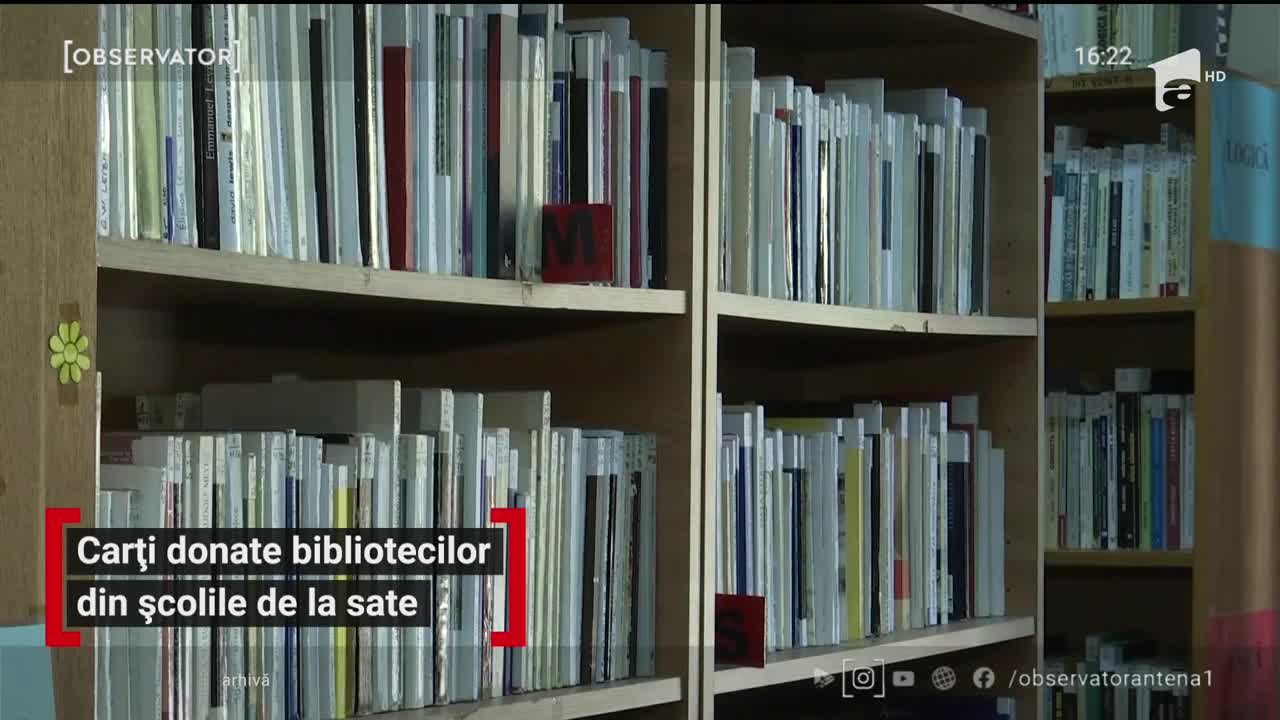 Cărți donate bibliotecilor din școlile de la sate