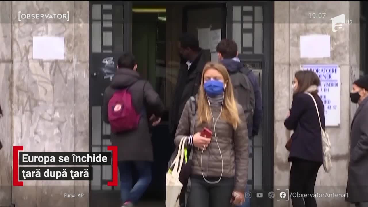 Europa se &icirc;nchide țară cu țară