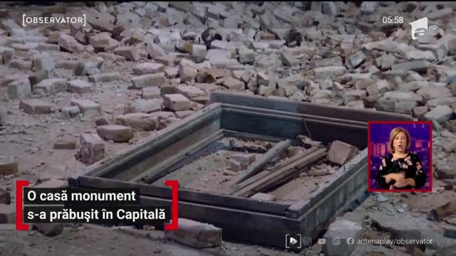 O casă monument s-a prăbușit &icirc;n Capitală