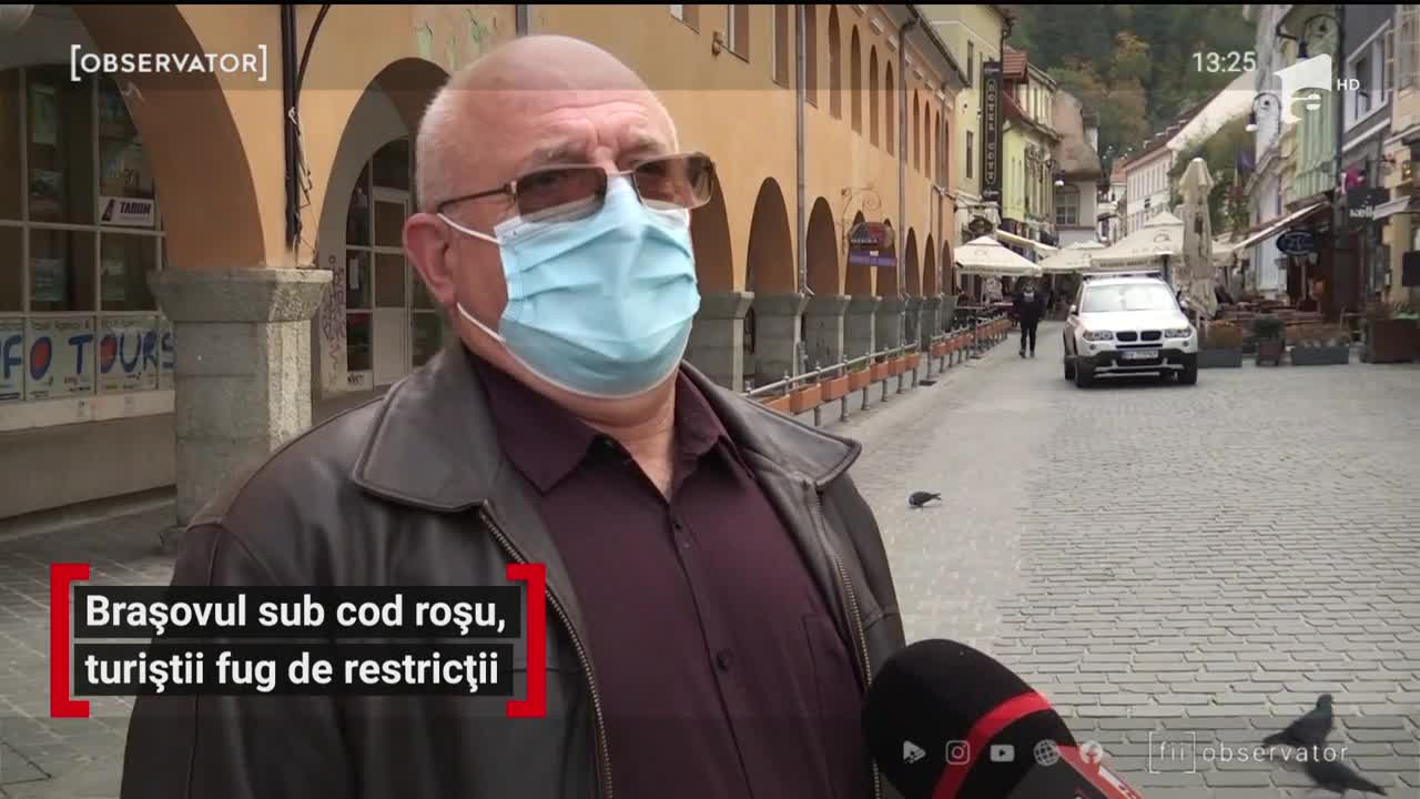 Braşovul sub cod roşu, turiştii fug de restricţii