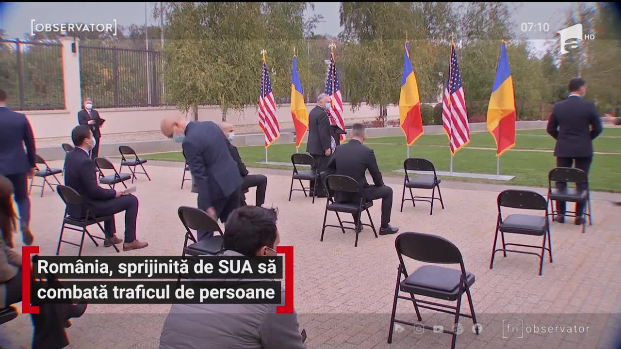 Rom&acirc;nia, sprijinită de SUA să combată traficul de persoane