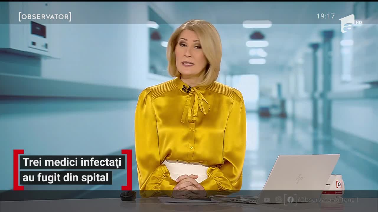 Trei medici infectați cu coronavirus au fugit din spital