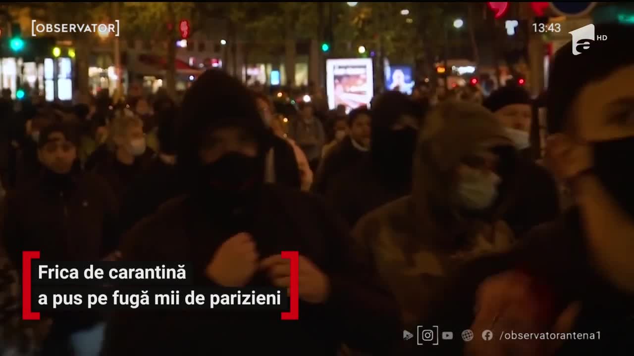 Frica de carantină a pus fuga pe mii de parizieni