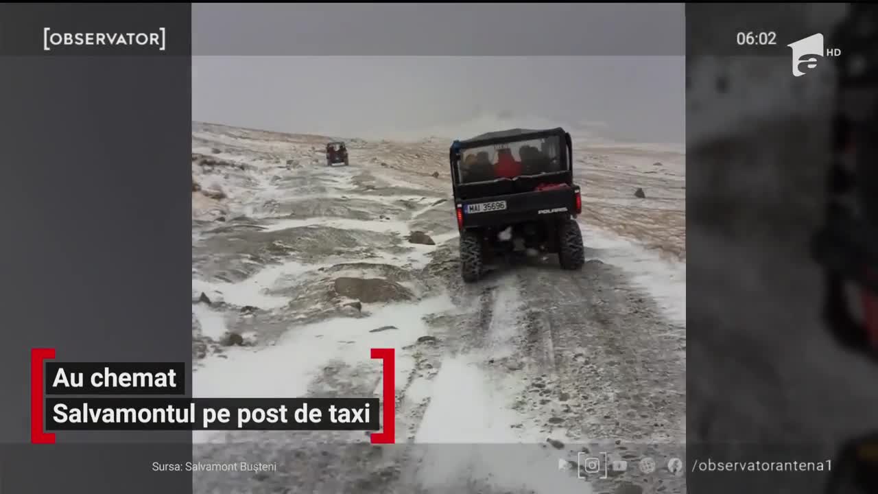 Au chemat Salvamontul pe post de taxi