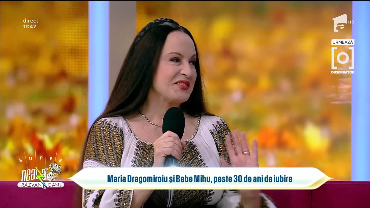 Maria Dragomiroiu și Bebe Mihu, peste 30 de ani de iubire: Ne ascundem bilețele pe sub pernă!