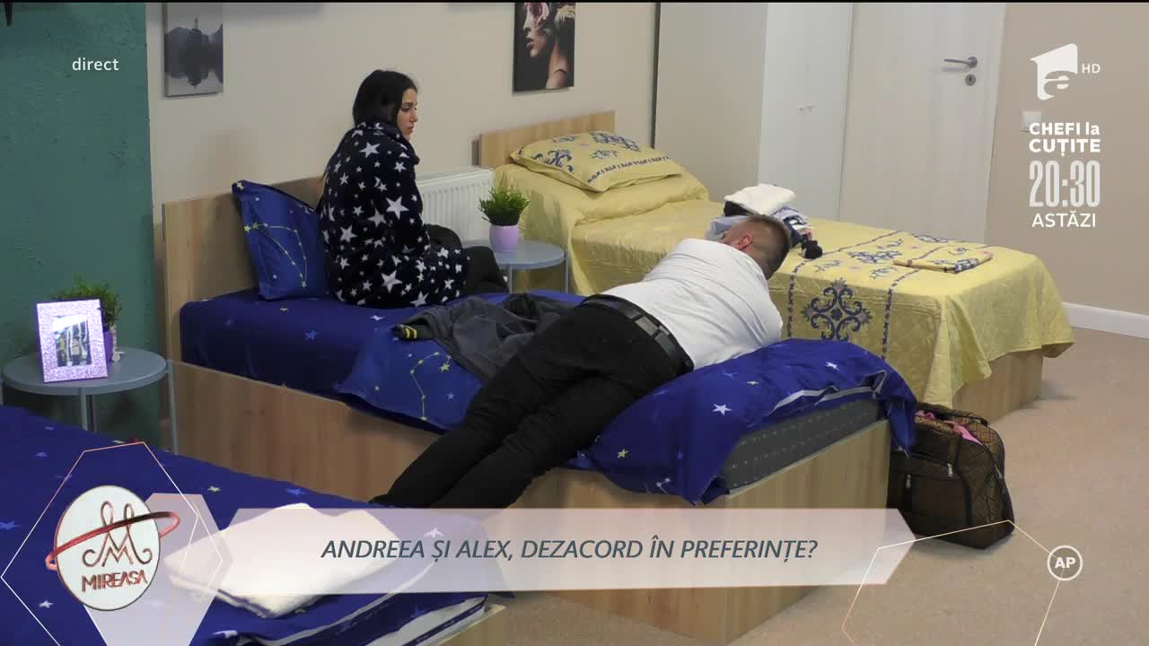 Andreea și Alex, condiția unei posibile relații!