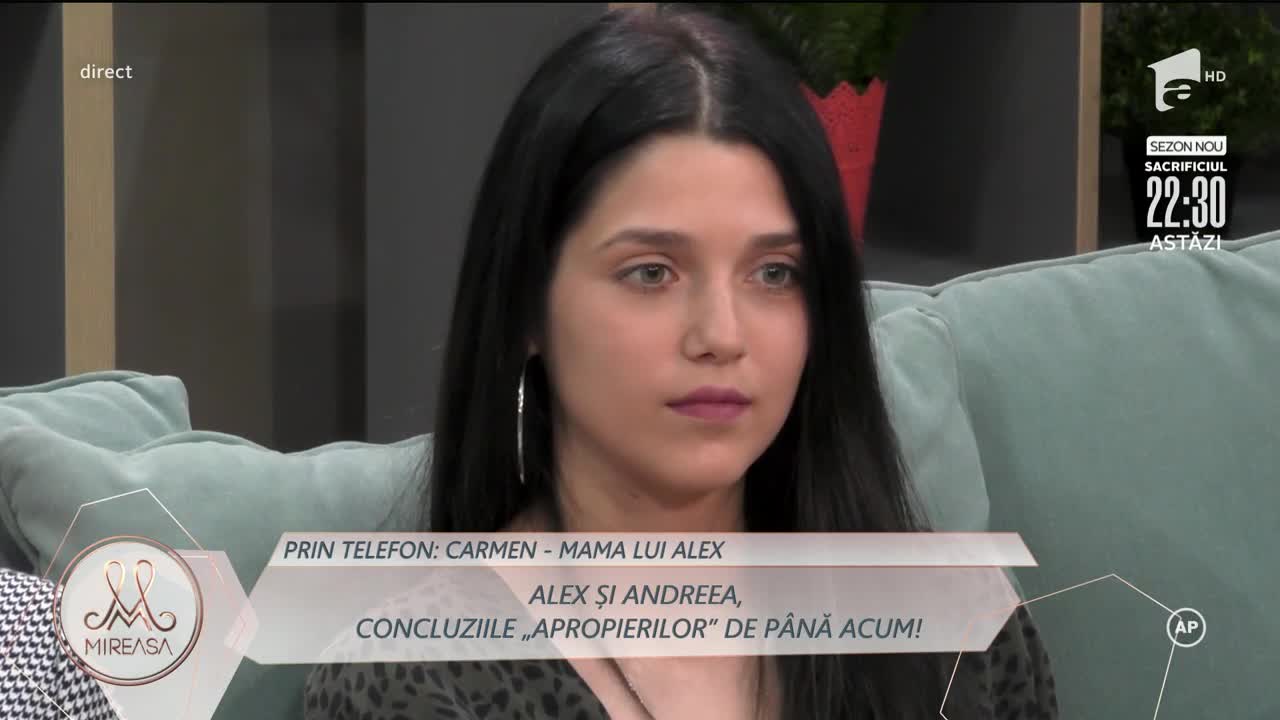 Alex și Andreea, discuție despre viitorul lor. Mama lui Alex: Îmi doresc să se cunoască mai bine, să se descopere